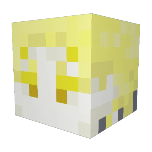 Untitled001a Minecraft avatar head, 3D render