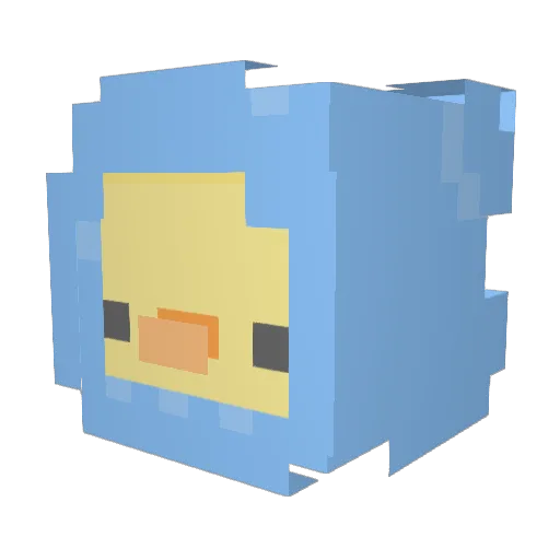 UntitledGooseNa Minecraft avatar head, 3D render