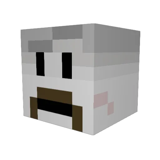 UntitledXVI Minecraft avatar head, 3D render