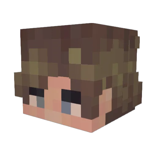 Untitled_47 Minecraft avatar head, 3D render