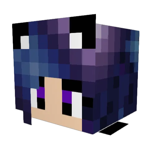 Untitled_Queen Minecraft avatar head, 3D render