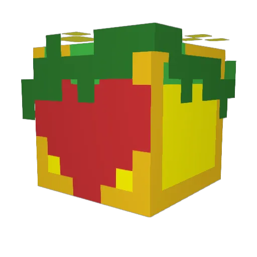 UntouchablePine Minecraft avatar head, 3D render