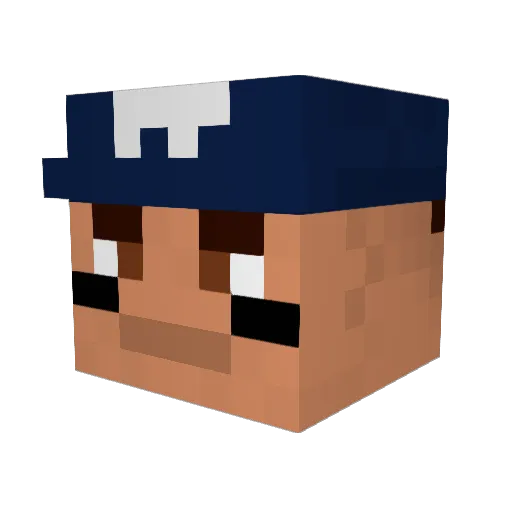 Untouchable_23 Minecraft avatar head, 3D render