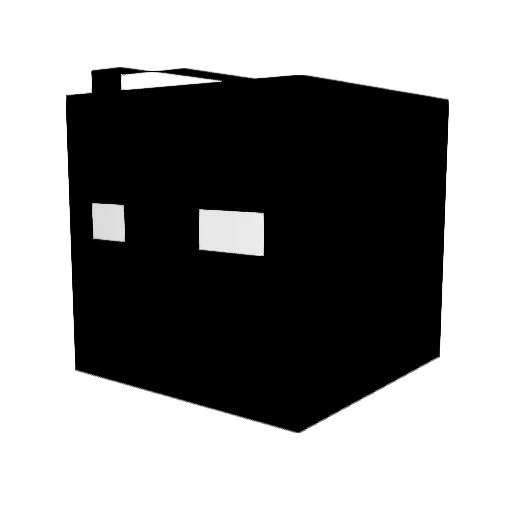 Untowe Minecraft avatar head, 3D render