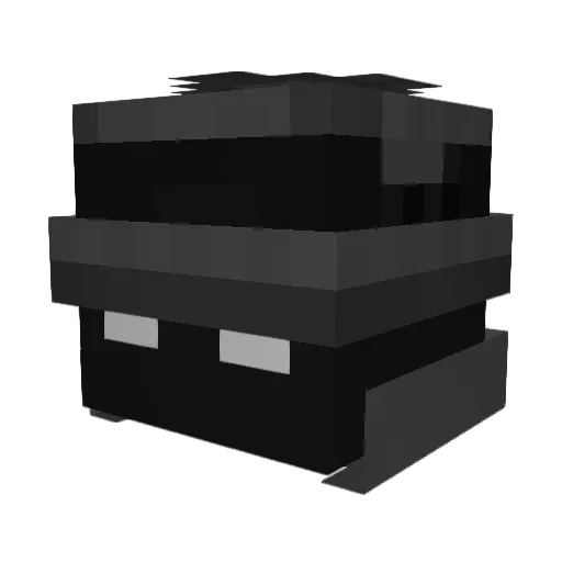 Untraced56 Minecraft avatar head, 3D render