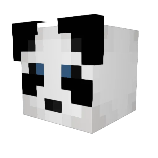 Untronic Minecraft avatar head, 3D render