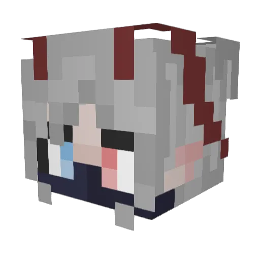 UnusualToast Minecraft avatar head, 3D render