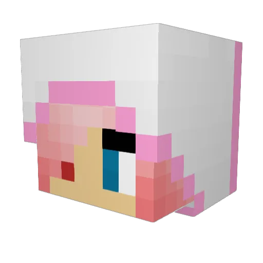 Unusual_night Minecraft avatar head, 3D render