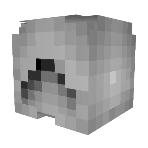 Unvaccinated88 Minecraft avatar head, 3D render