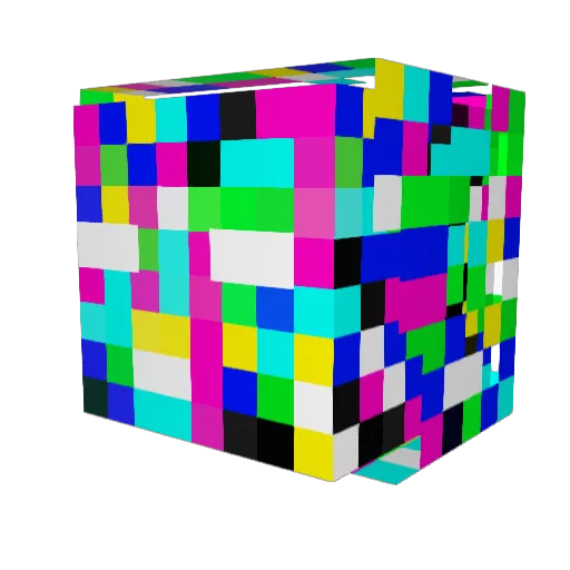 Unvailiable Minecraft avatar head, 3D render
