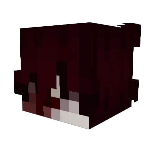 Unvo Minecraft avatar head, 3D render