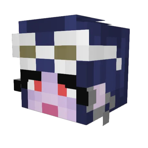 UnwantedAdmin Minecraft avatar head, 3D render