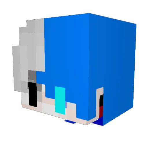 Unwanted___ Minecraft avatar head, 3D render