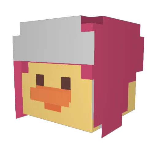 UnweptHalo Minecraft avatar head, 3D render