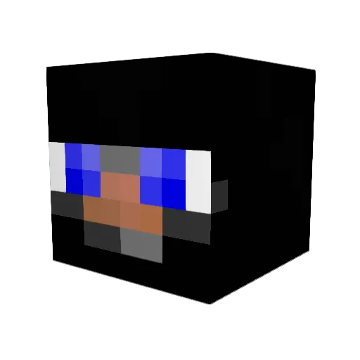 Unwrittenwisdom Minecraft avatar head, 3D render