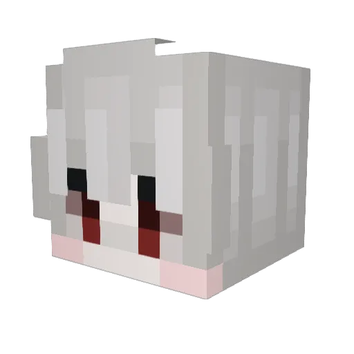 UnzipMyDNA Minecraft avatar head, 3D render