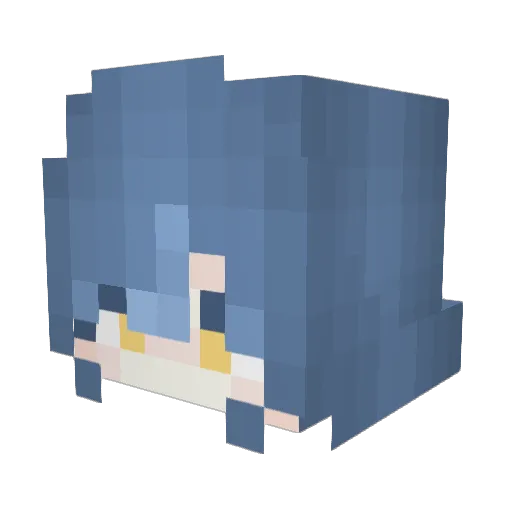 Uo_z Minecraft avatar head, 3D render