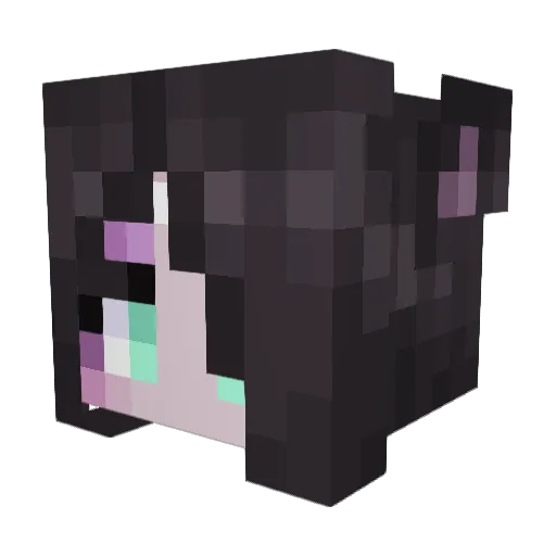 UoriMoon Minecraft avatar head, 3D render