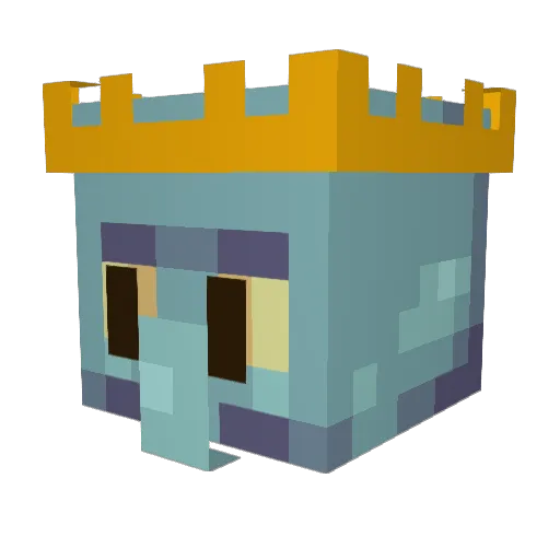 UorodinRL Minecraft avatar head, 3D render