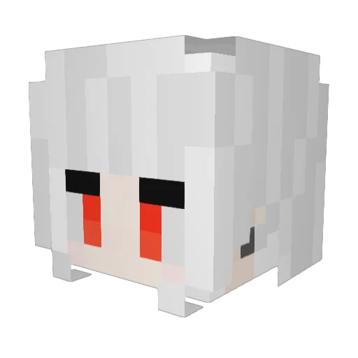 UowoU33 Minecraft avatar head, 3D render