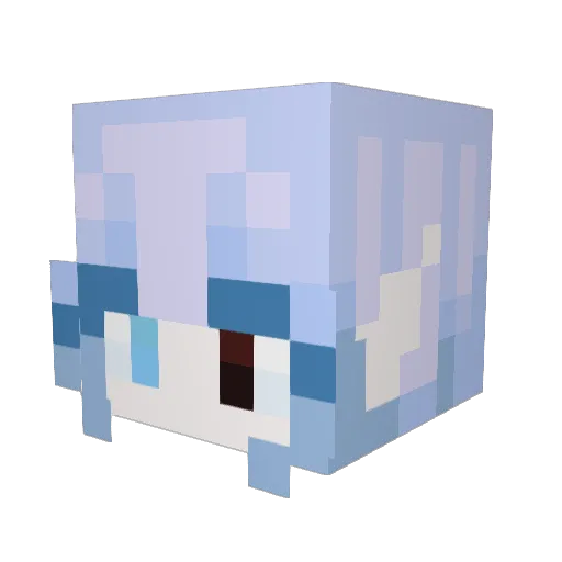 Up4721 Minecraft avatar head, 3D render