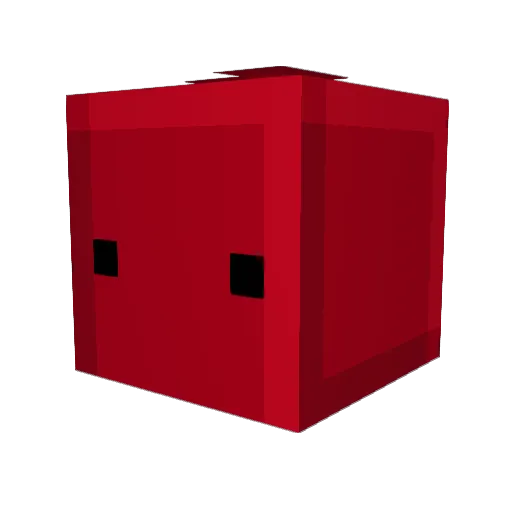 UpHigh Minecraft avatar head, 3D render
