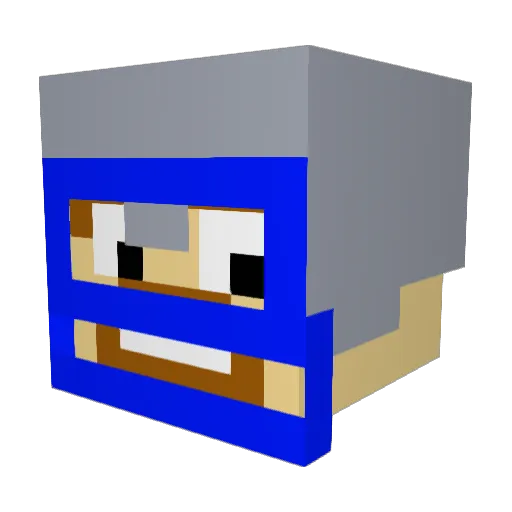 UpTempoism Minecraft avatar head, 3D render