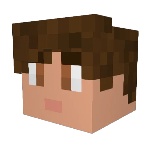 UpTheKingz Minecraft avatar head, 3D render