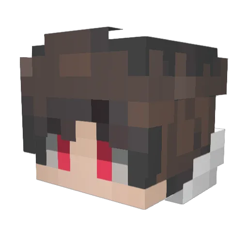 UpToFate Minecraft avatar head, 3D render