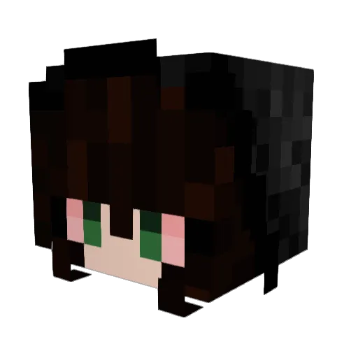 UpTownApollo Minecraft avatar head, 3D render
