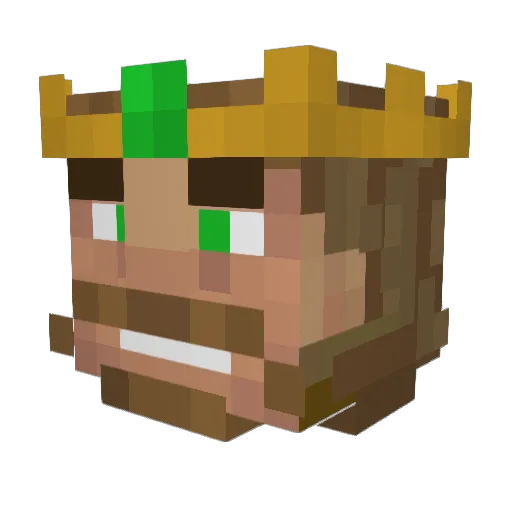 UpYurz155 Minecraft avatar head, 3D render