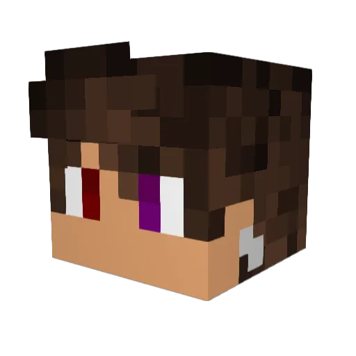 UpfrontPro Minecraft avatar head, 3D render