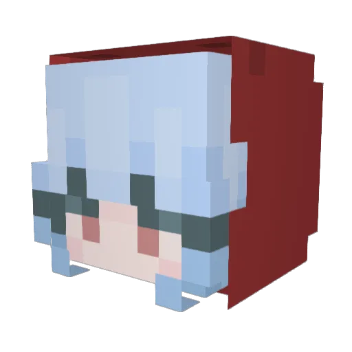 Uphalore Minecraft avatar head, 3D render