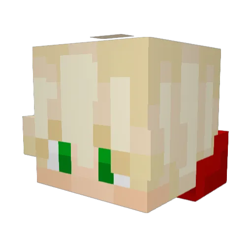 UphillBoar Minecraft avatar head, 3D render