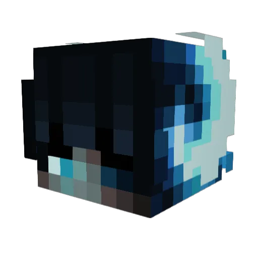 Upland485 Minecraft avatar head, 3D render