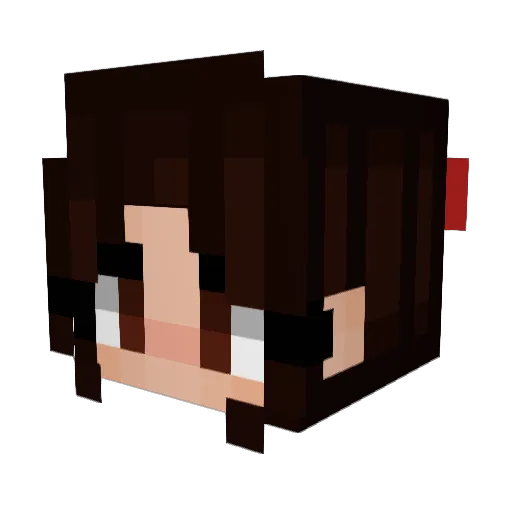 Uploadable Minecraft avatar head, 3D render
