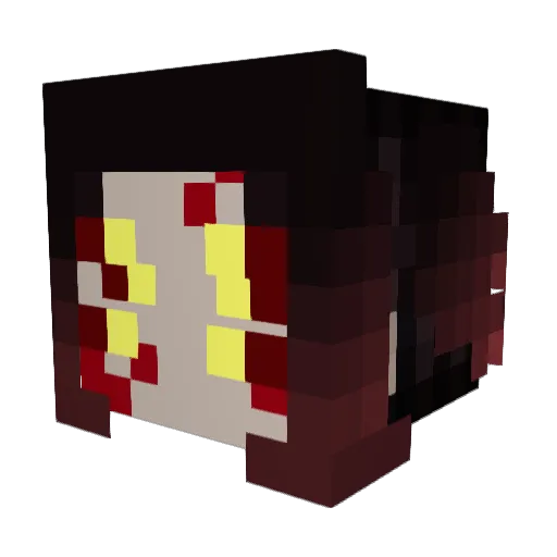 UpperOne1 Minecraft avatar head, 3D render