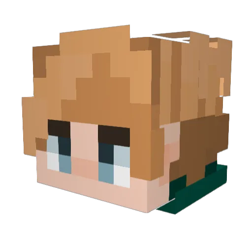 UprisingDylan Minecraft avatar head, 3D render