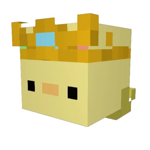 Upriversundew44 Minecraft avatar head, 3D render