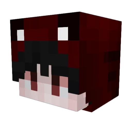 UpsANCUBER Minecraft avatar head, 3D render