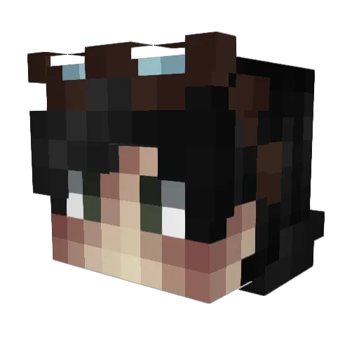 Upsalla Minecraft avatar head, 3D render