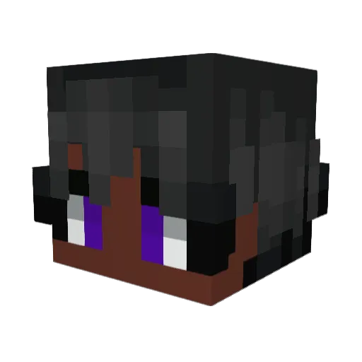 UpsetSpaghette Minecraft avatar head, 3D render