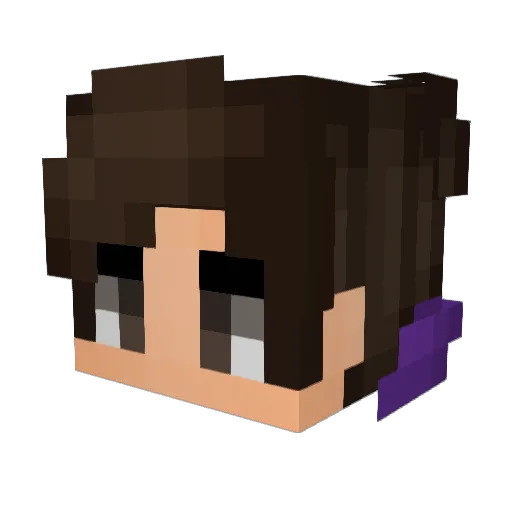 Upsii_Mafada Minecraft avatar head, 3D render