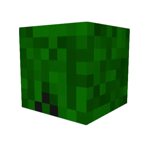 UpstateTrash Minecraft avatar head, 3D render