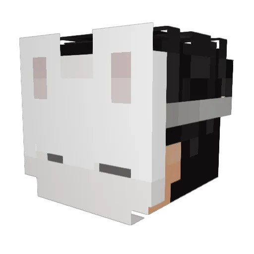 UptempoLover Minecraft avatar head, 3D render