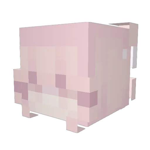 Uptightg Minecraft avatar head, 3D render