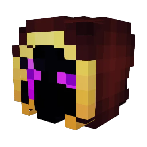 UptoPatty Minecraft avatar head, 3D render
