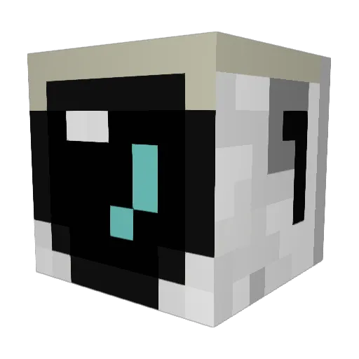 Upupdowndown Minecraft avatar head, 3D render