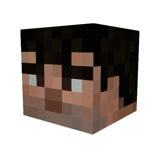 UrAuntie04 Minecraft avatar head, 3D render