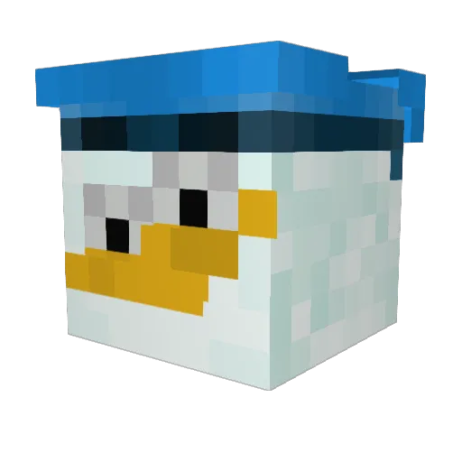 UrAverageSquido Minecraft avatar head, 3D render